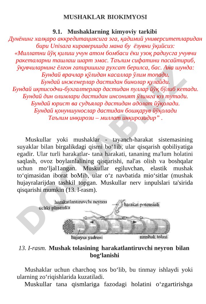 Mushaklar biokimyosi