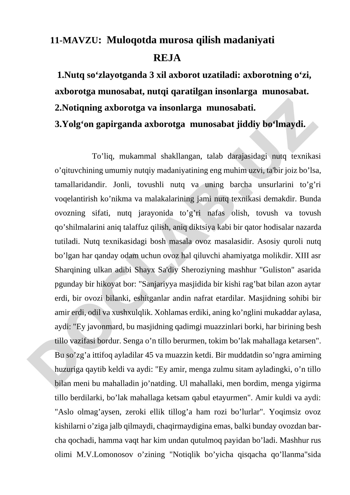 Muloqotda murosa qilish madaniyati