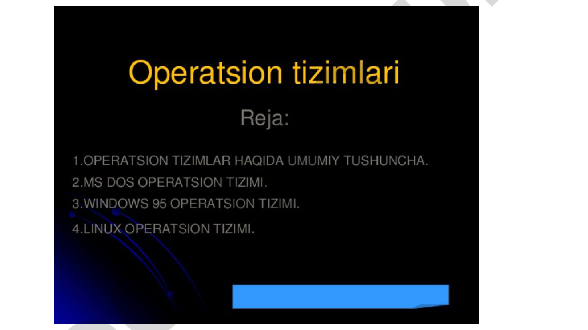 Birinchi operatsion tizim GM-NAA