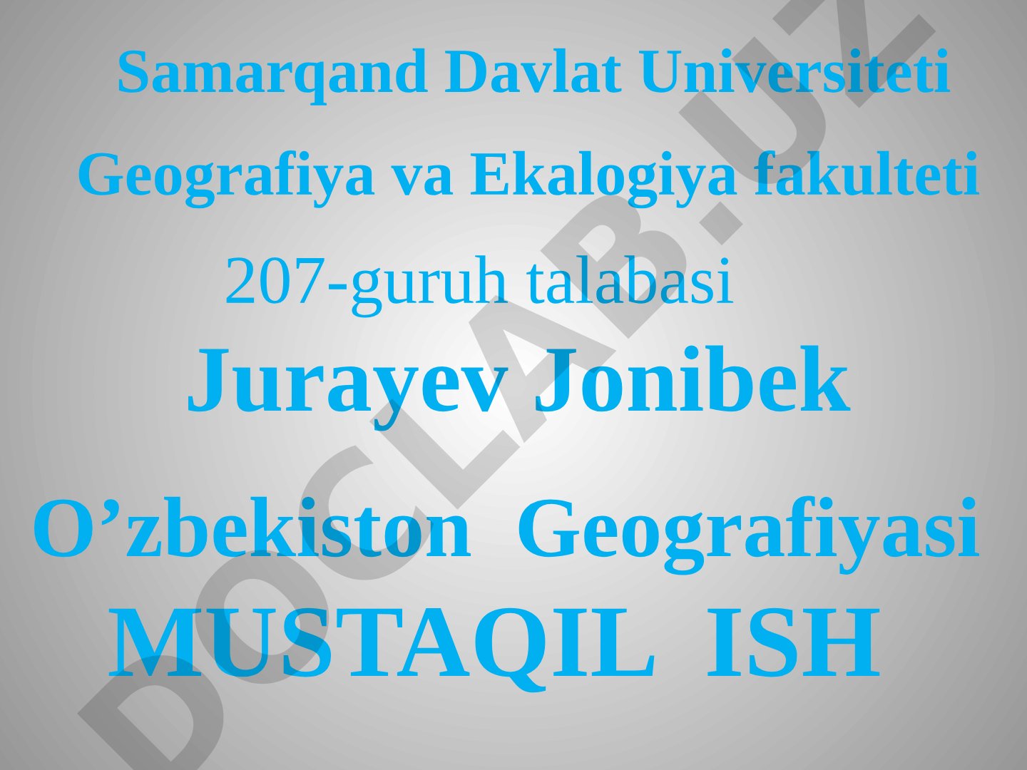 O'zbekiston daryo tarmoqlarining zichligi