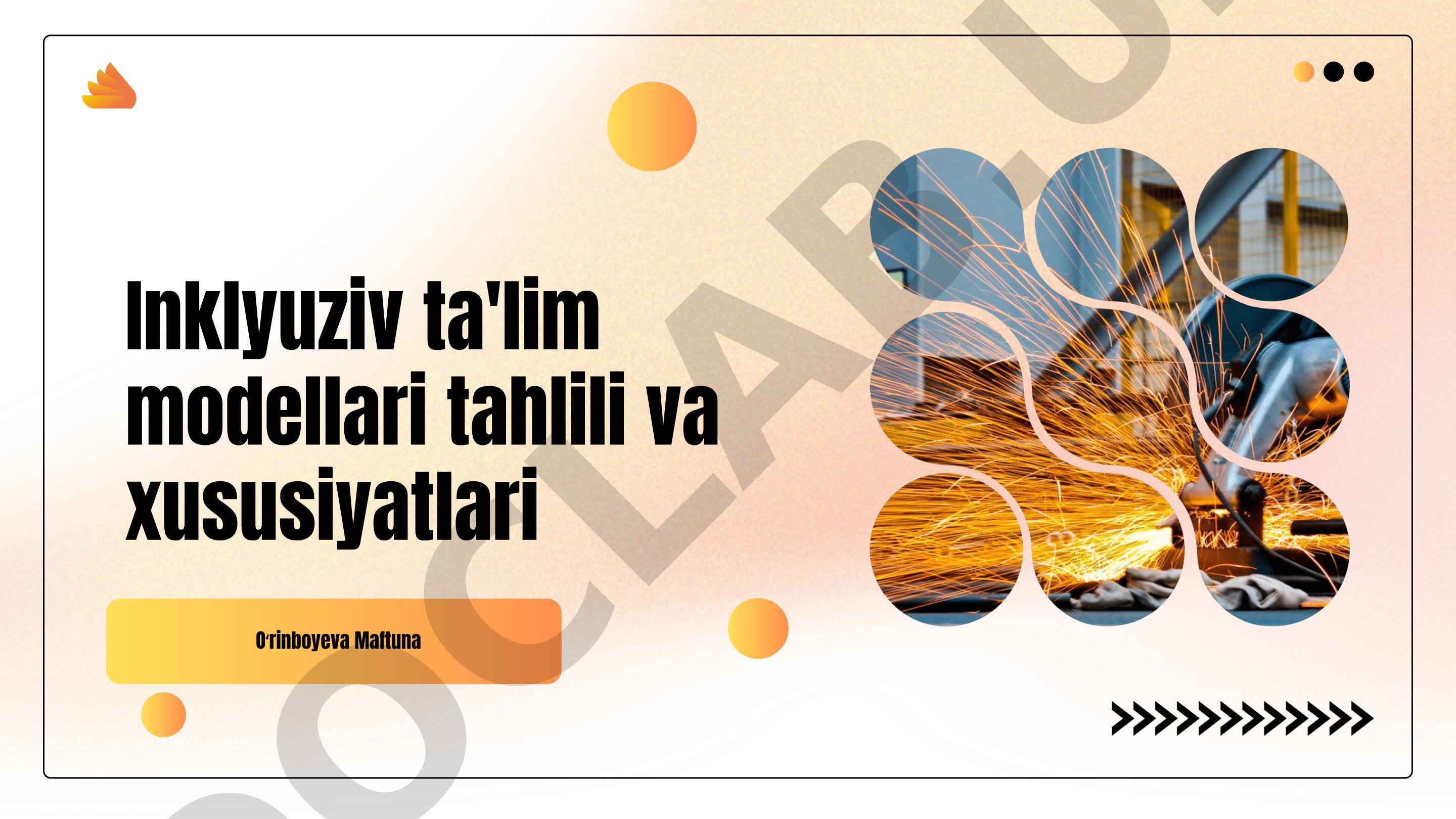 Inklyuziv ta'lim modellari tahlili va xususiyatlari