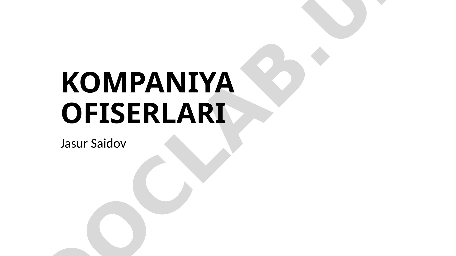 Kompaniya ofiserlari