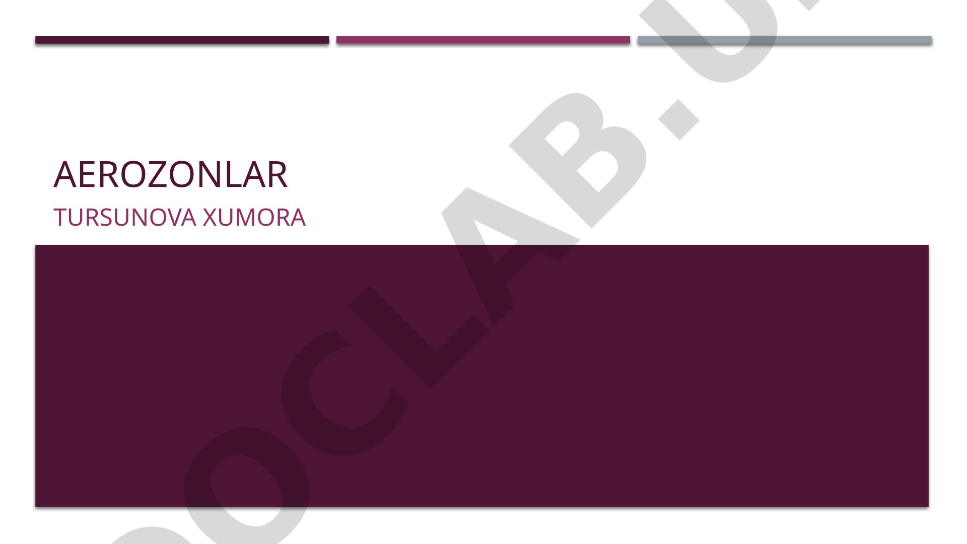Aerozollar: turlari va manbalari