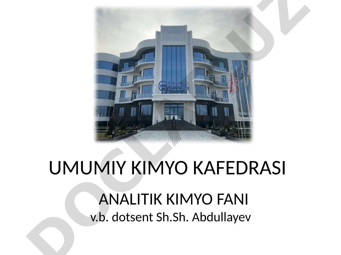 Kimyoviy laboratoriyada ishlashda texnik xavfsizlik qoidalari. Na+, K+, NH4+ I guruh kationlarining analitik reaksiyalari.