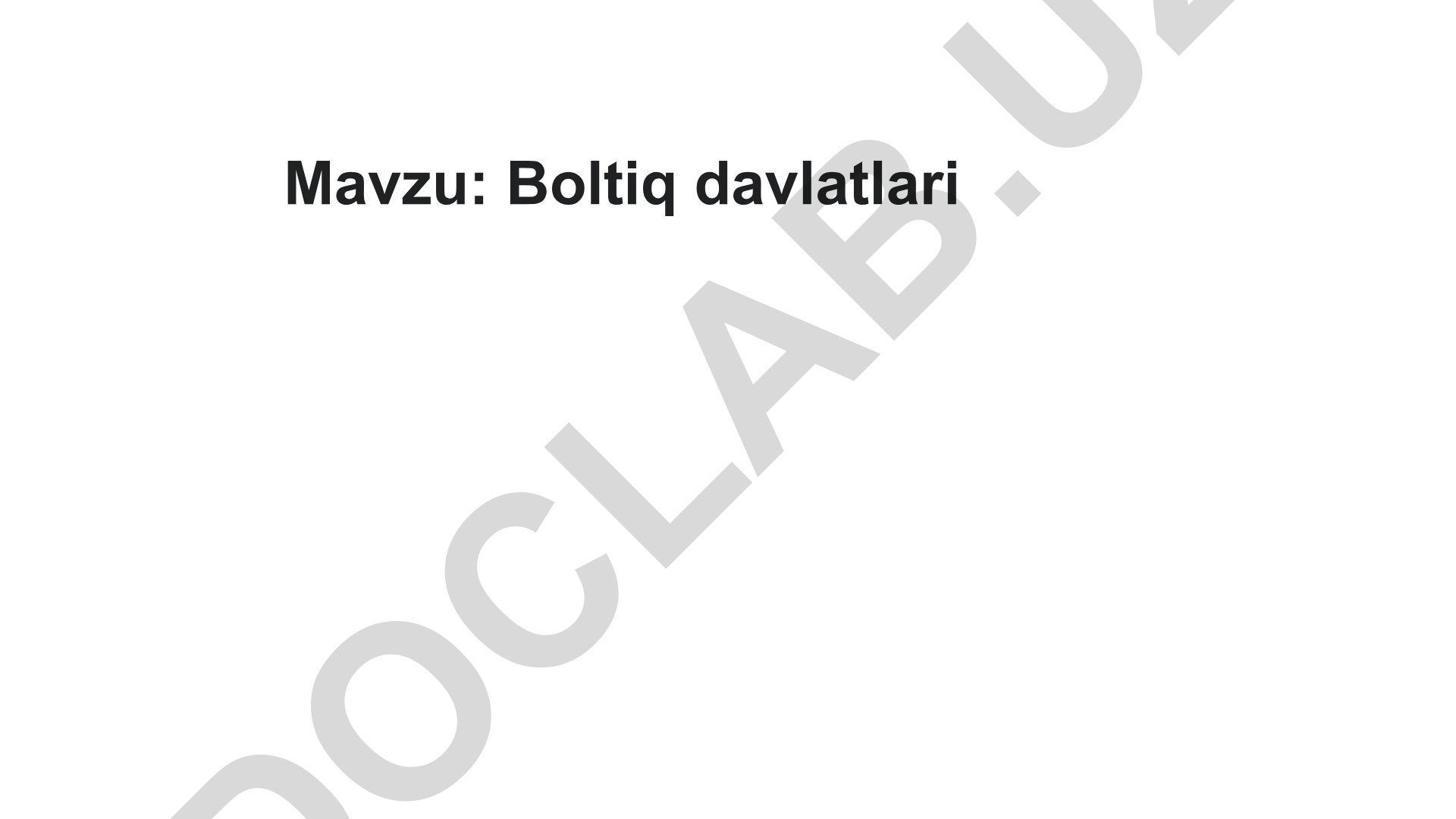 Boltiq davlatlari
