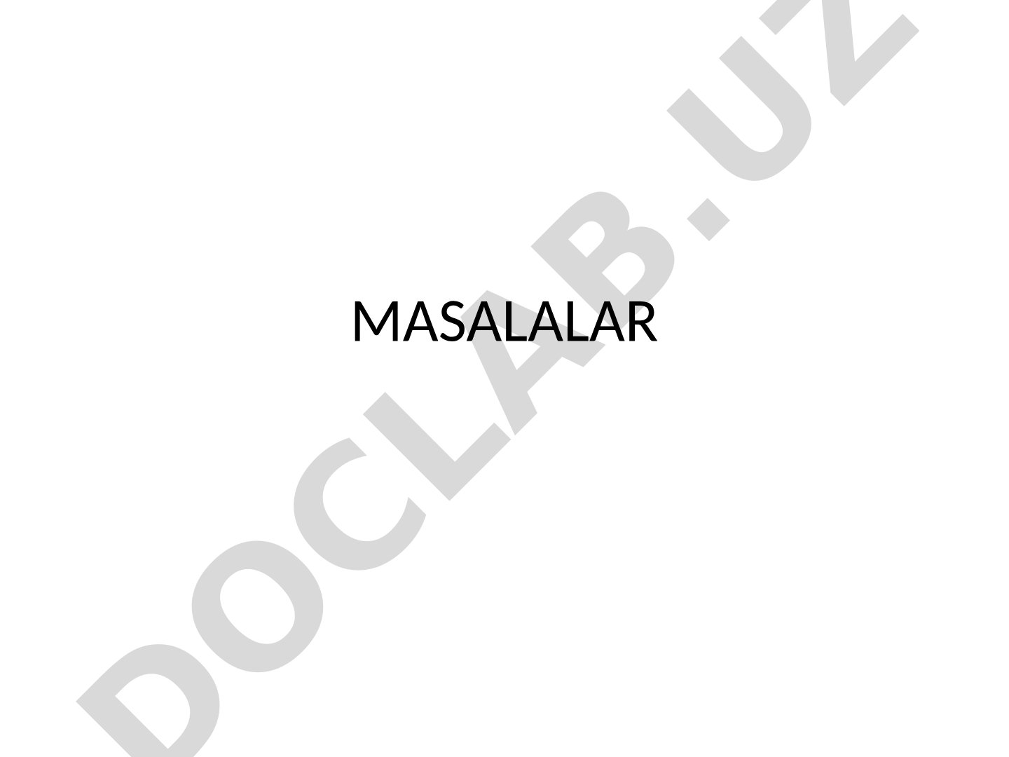 Dinamika 1 masalalari