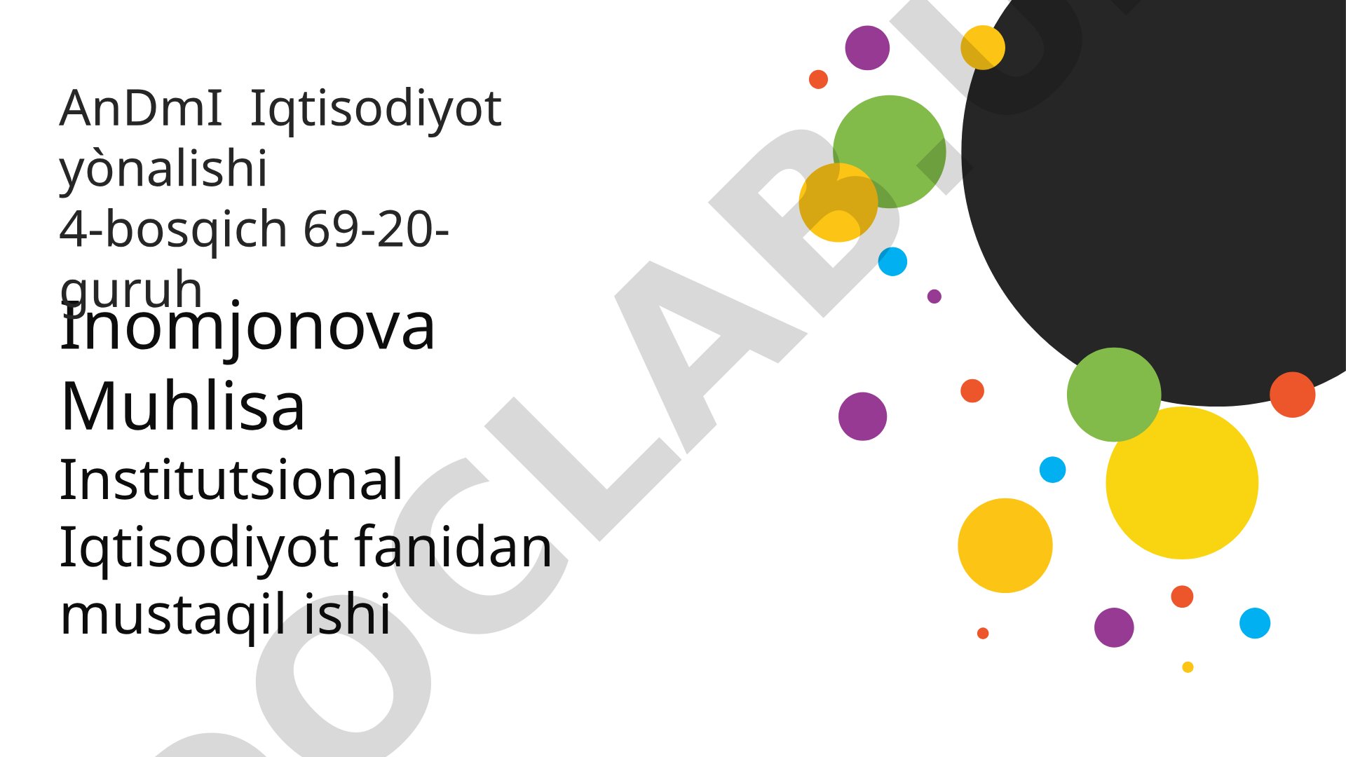 Xufyona faoliyatning kelib chiqish sabablari, maqsadlari va amal qilish sabablari