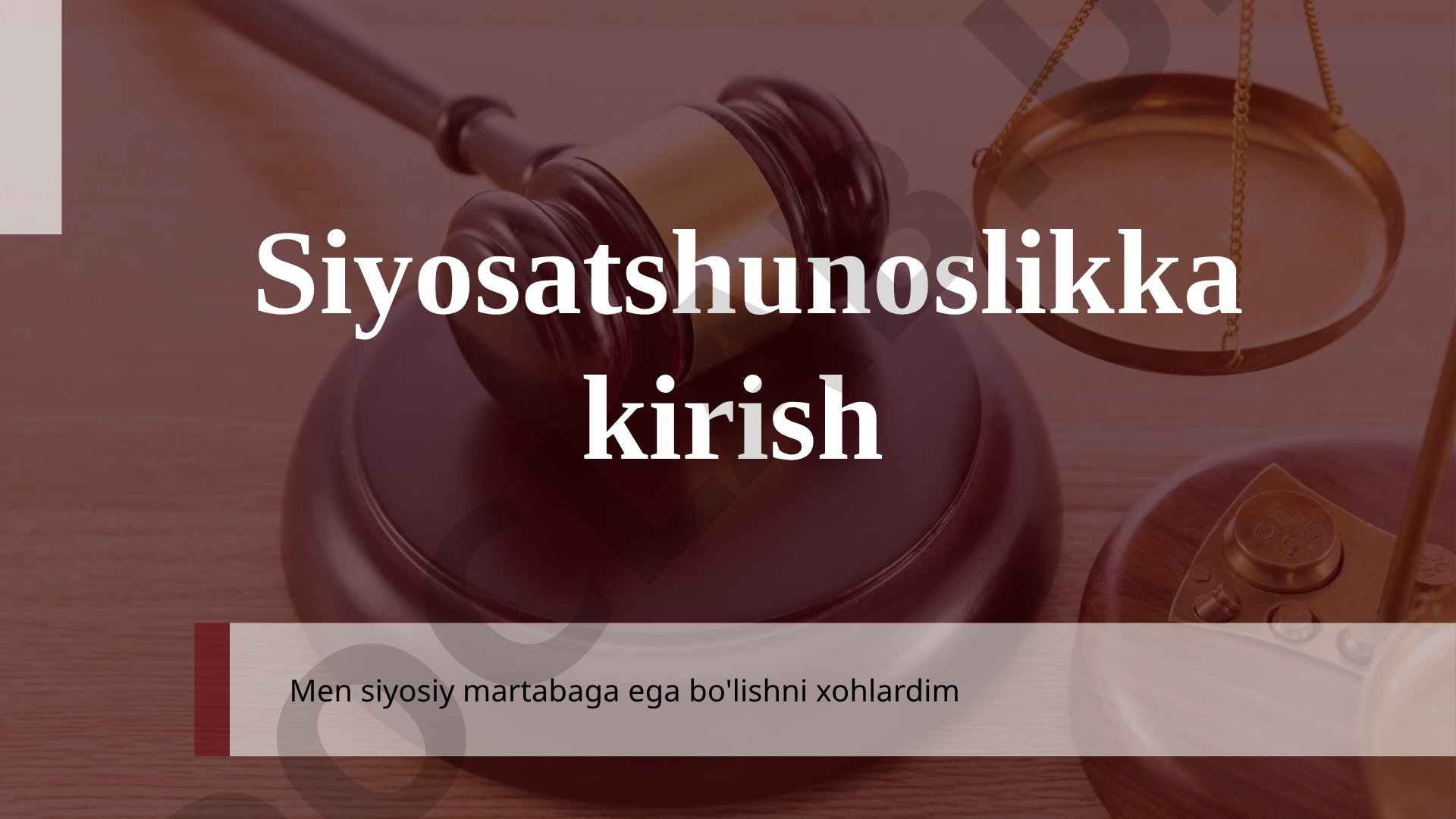 Siyosatshunoslik fani, siyosat tushunchasi, uning ob'ekti va predmeti yoritilgan