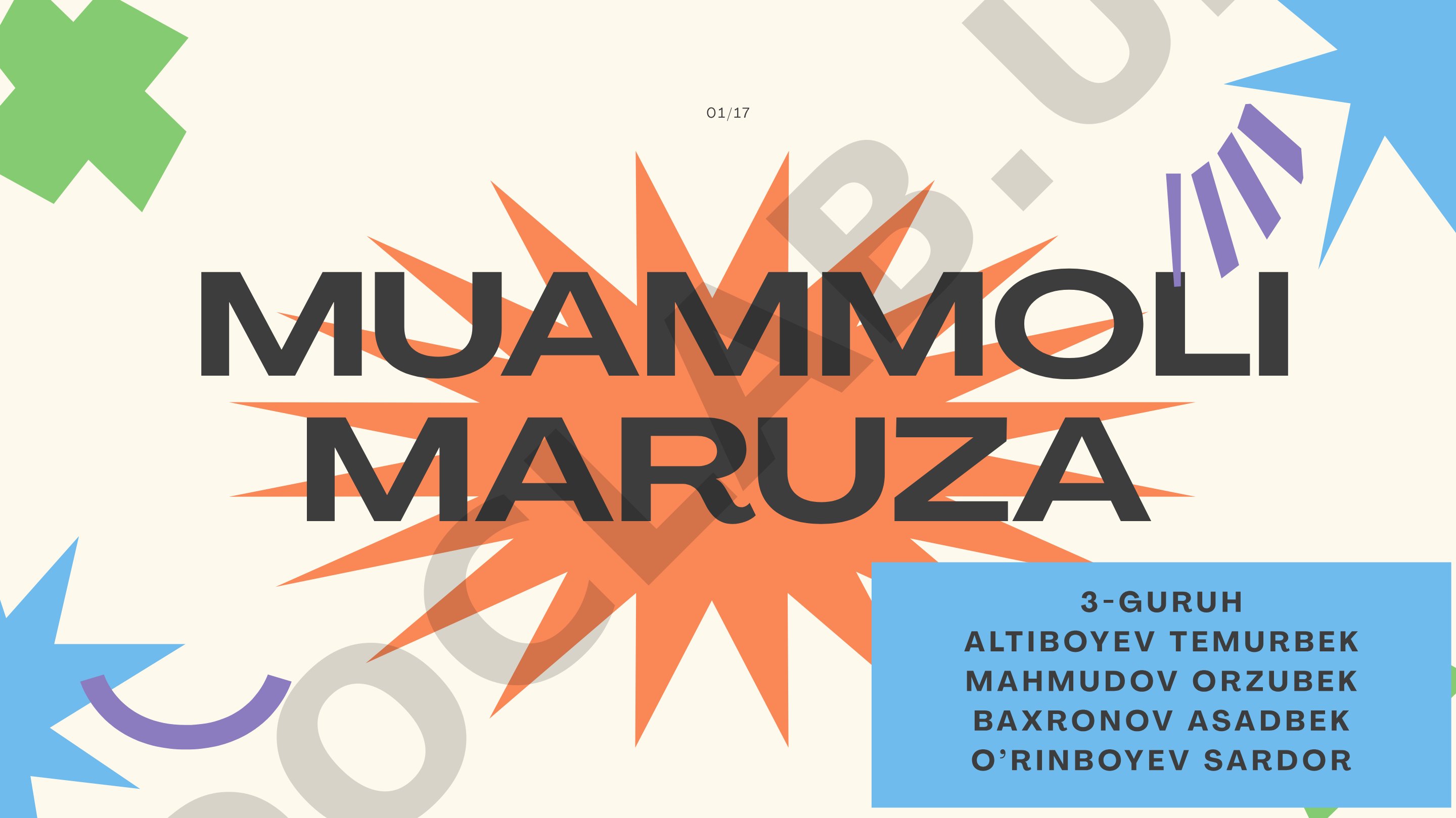 Muammoli ma'ruza tushunchasi, maqsadi va tuzilishi
