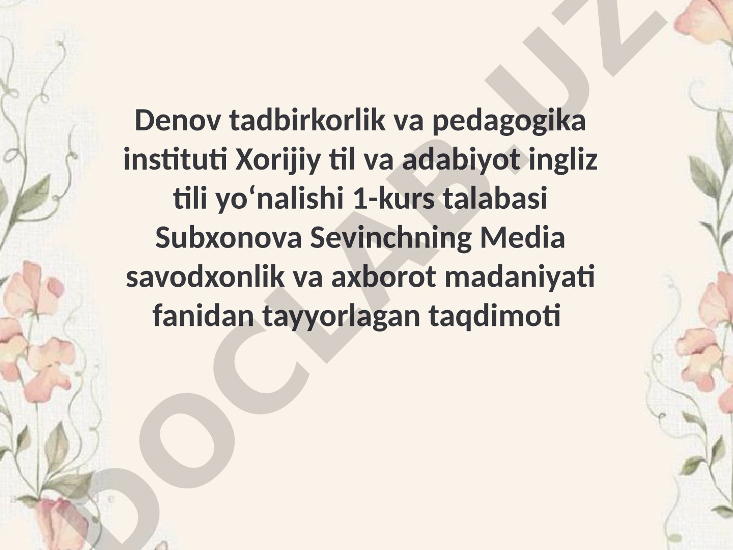 Media texnologiyalar kundalik hayotda