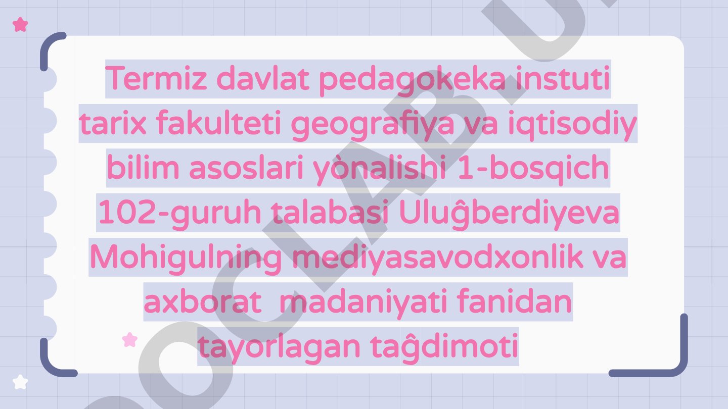 O'zbekistondagi qonunlar va me'yoriy-huquqiy hujjatlar haqida umumiy ma'lumot