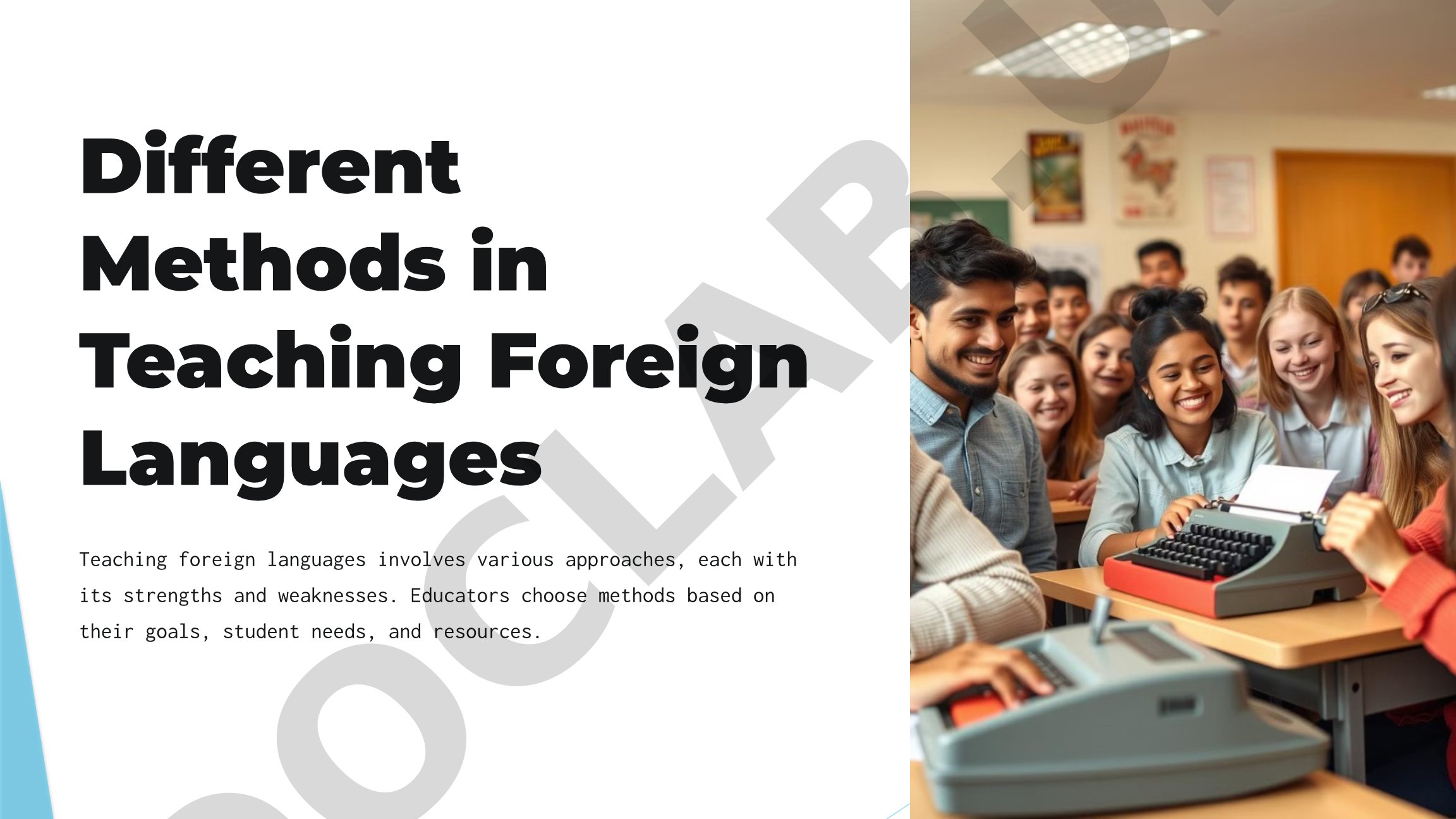 Different Methods in Teaching Foreign Languages