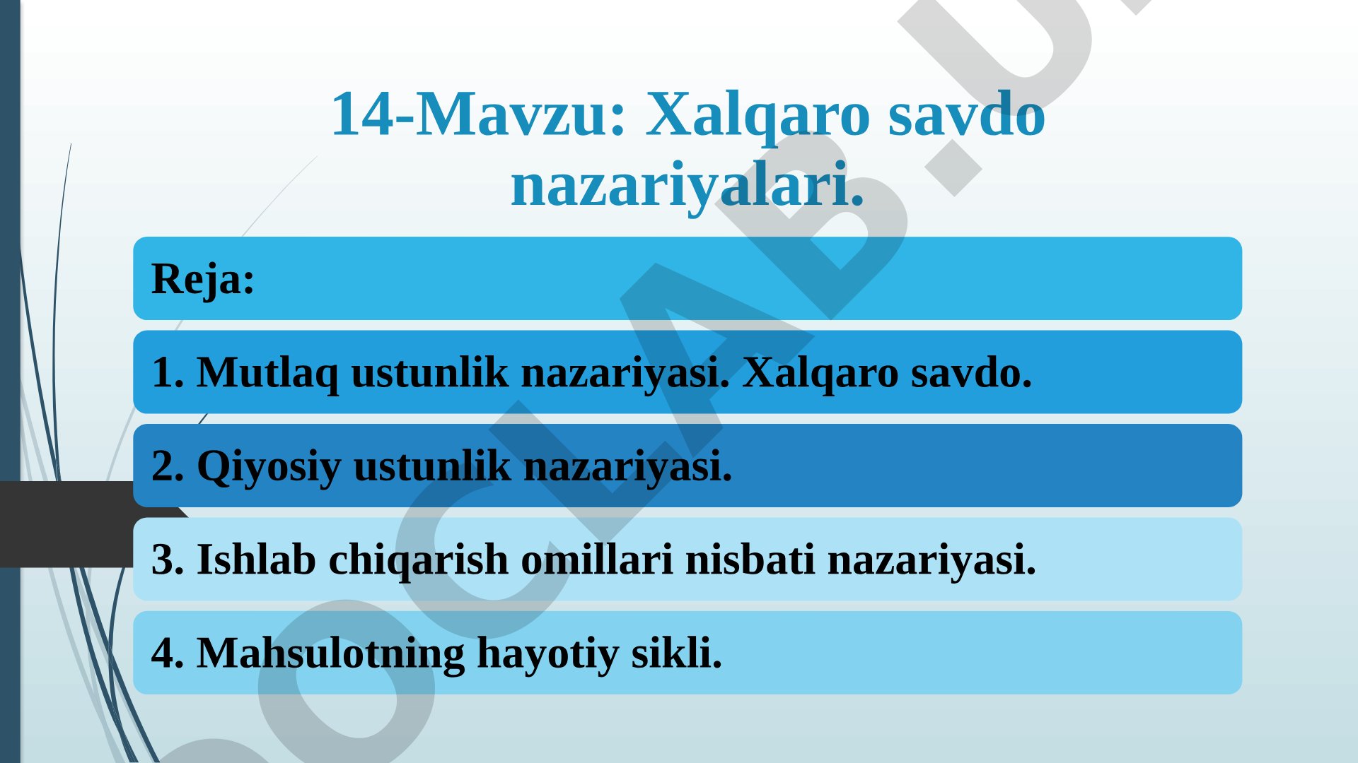 Xalqaro savdo nazariyalari