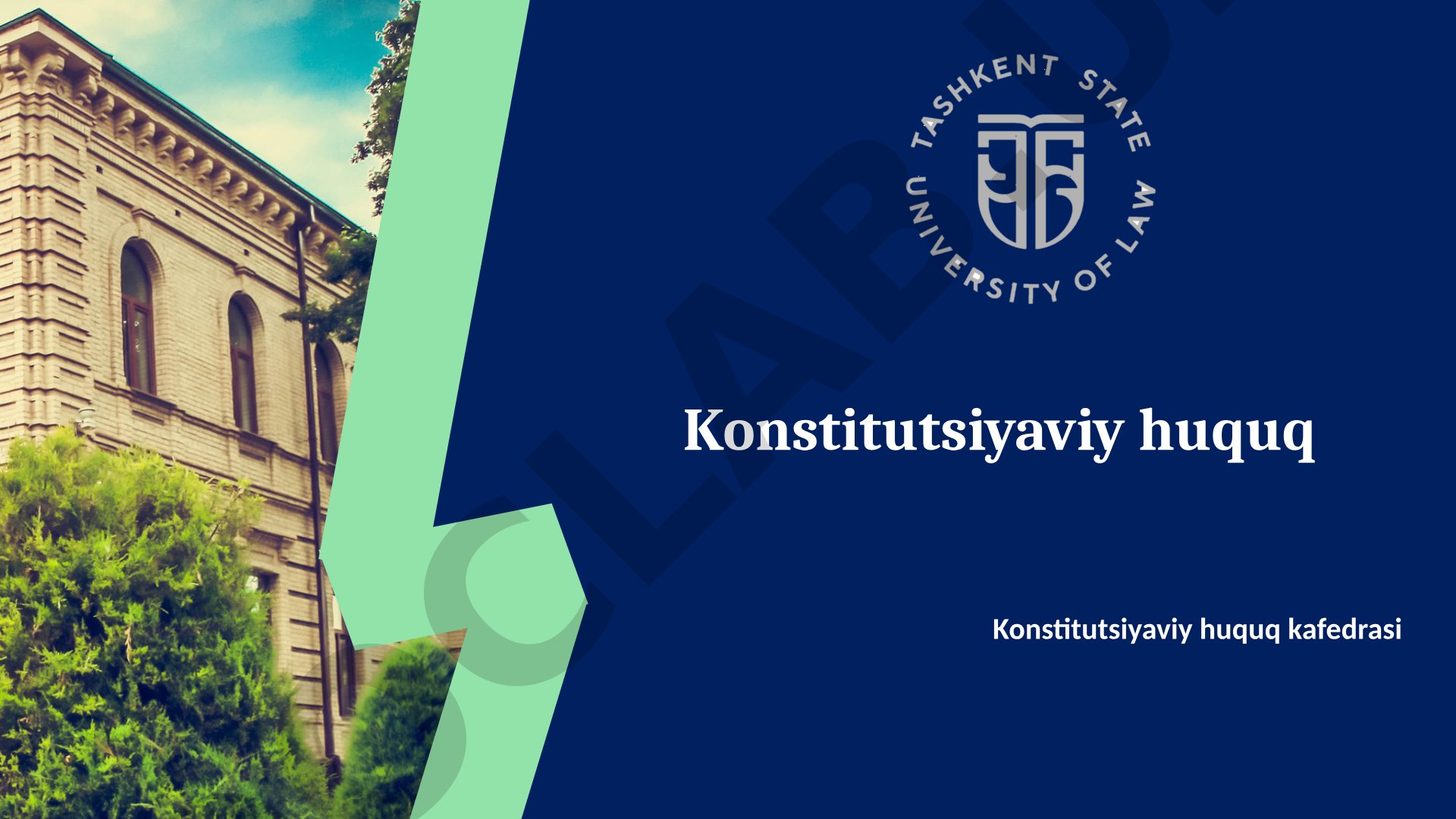 Konstitutsiyaviy huquqqa kirish