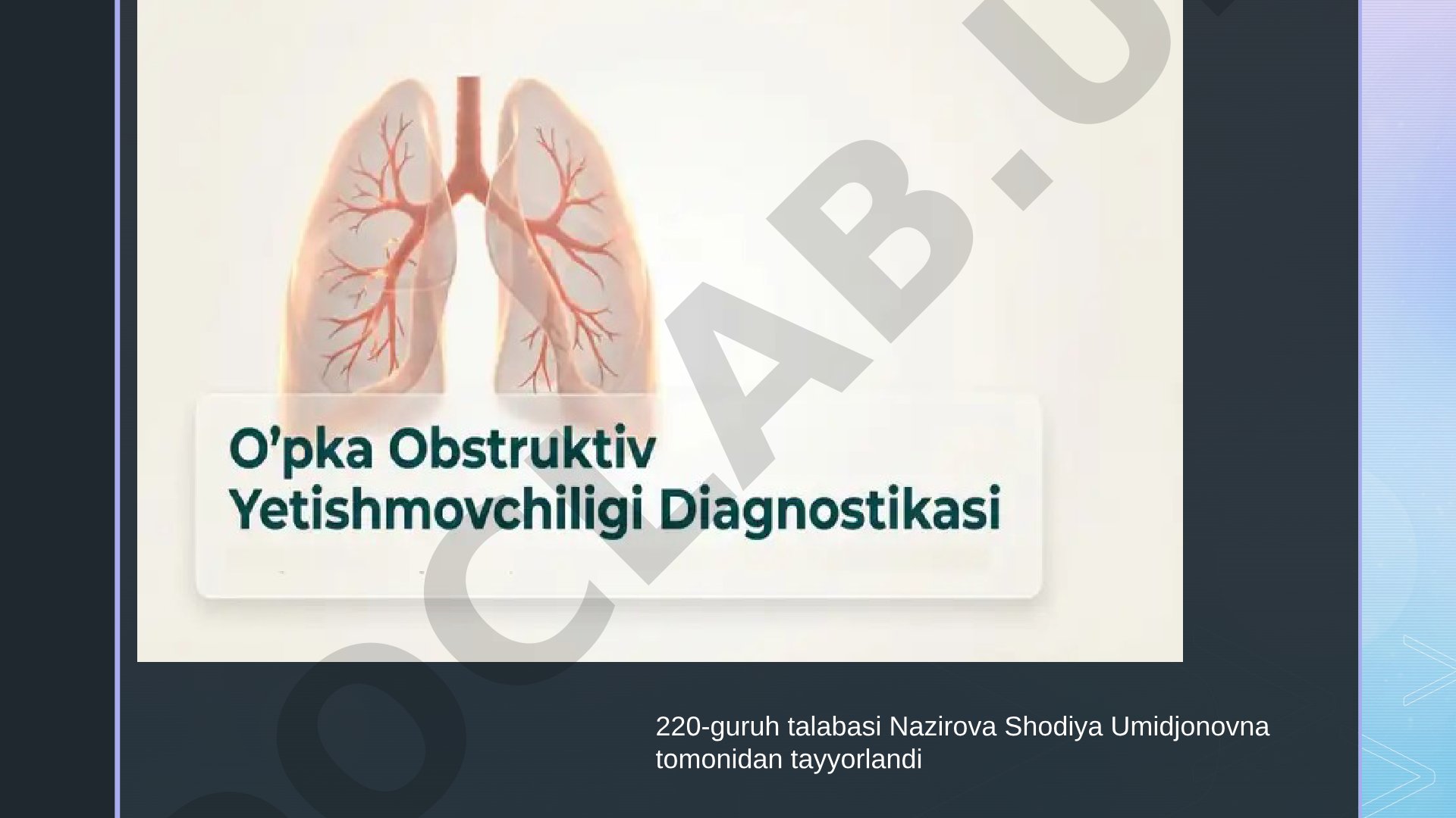Surunkali obstruktiv pulmoner kasallik (KOAH)