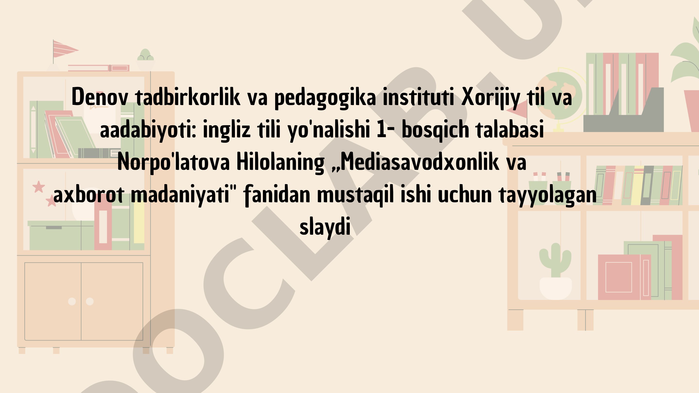Media sohasining tuzilishi va ta'siri