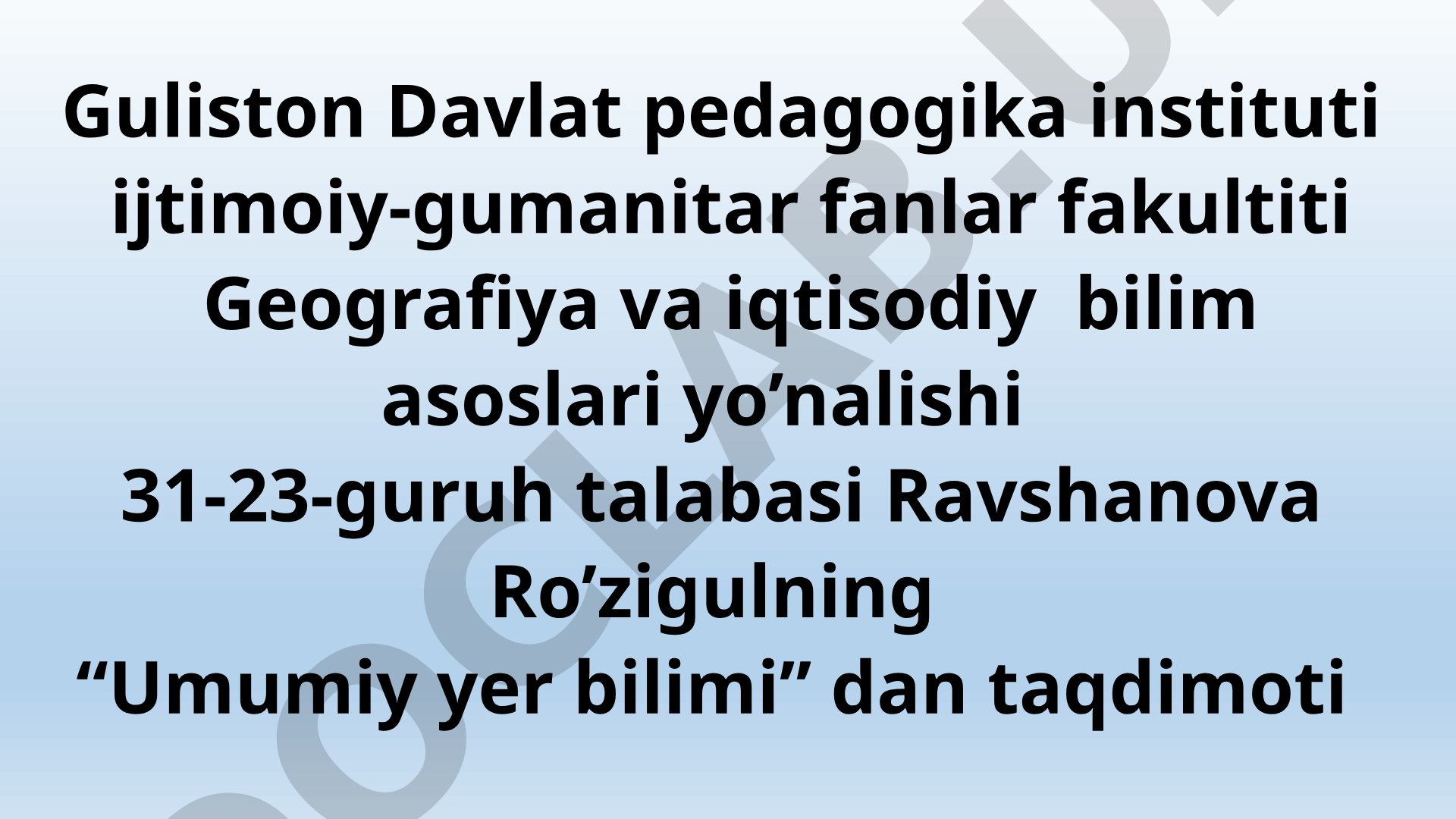 Toglar va tekisliklar va ularning turlari