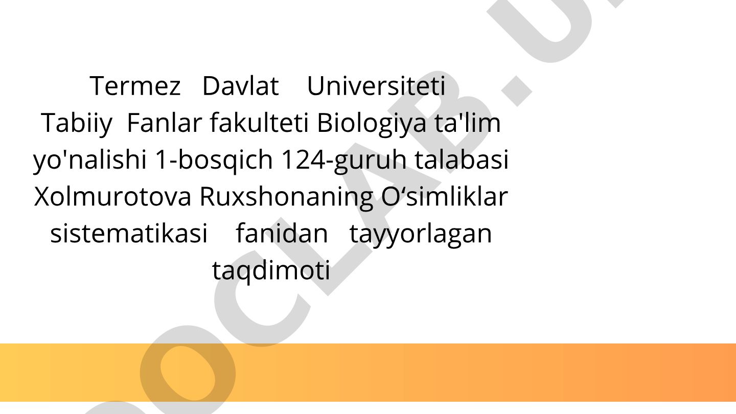 Liliales tartibining kelib chiqishi va tarkibi