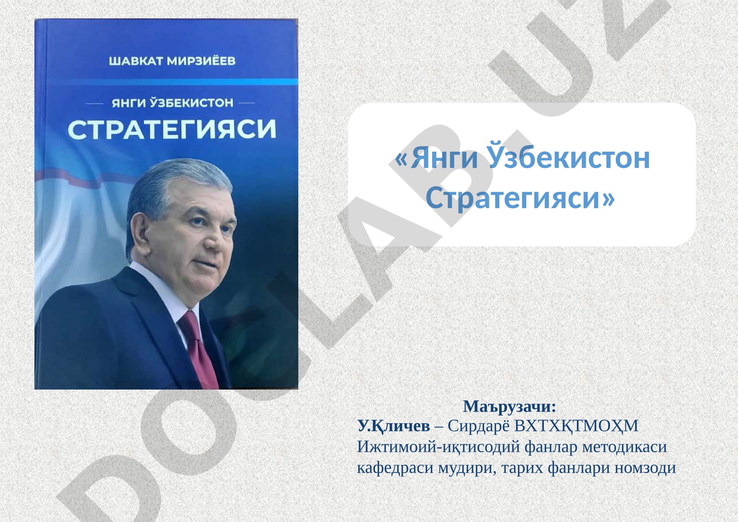 Янги Ўзбекистон Стратегияси