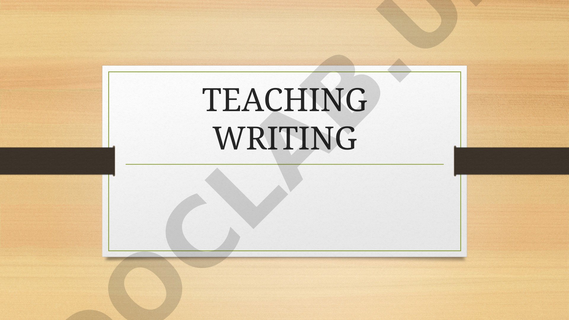 Covers the subject matter of writing, linguistic difficulties, and games for teaching
