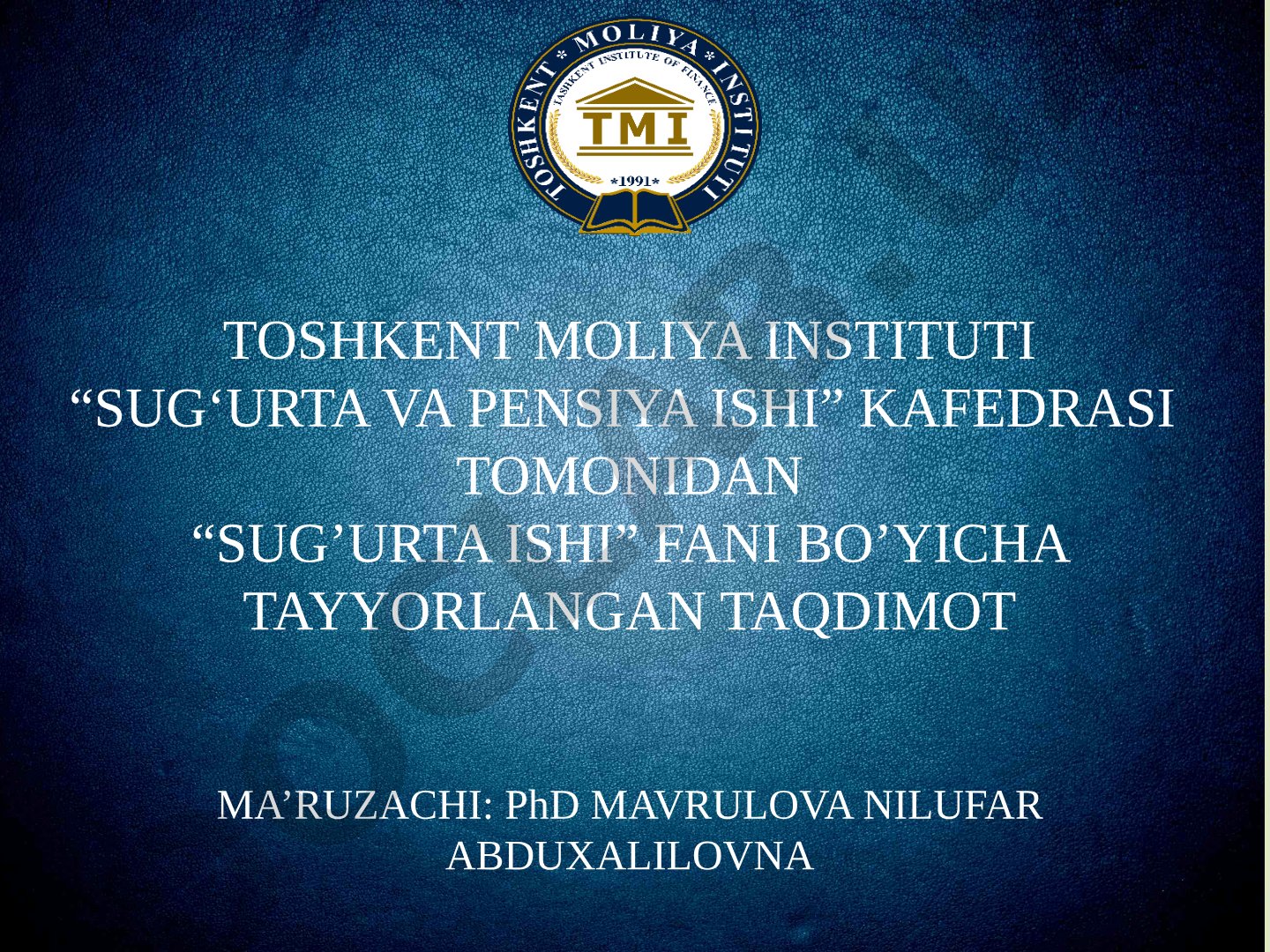 Majburiy va davlat majburiy sug'urtasi