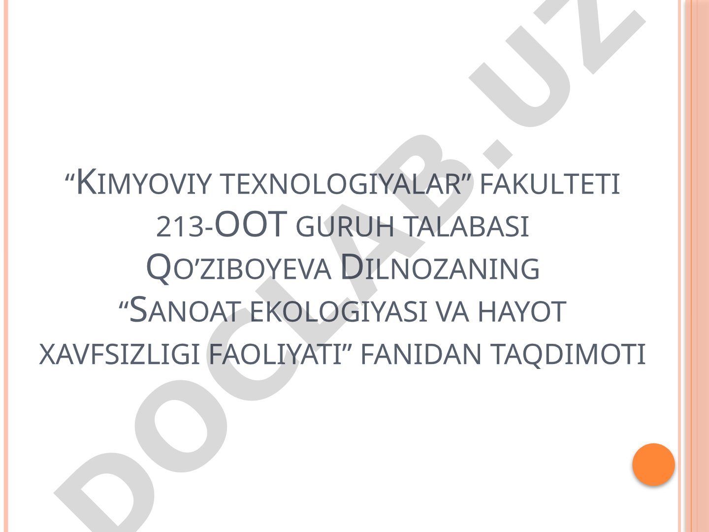 Elektr tokini qo'llanilishi, odam tanasiga ta'siri va undan himoyalanish choralari