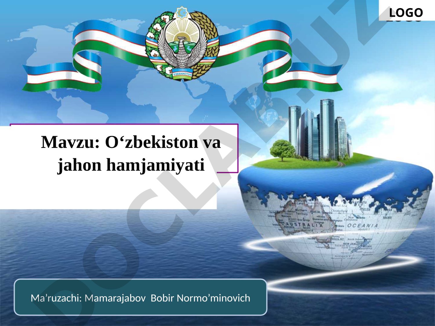 O‘zbekiston va jahon hamjamiyati