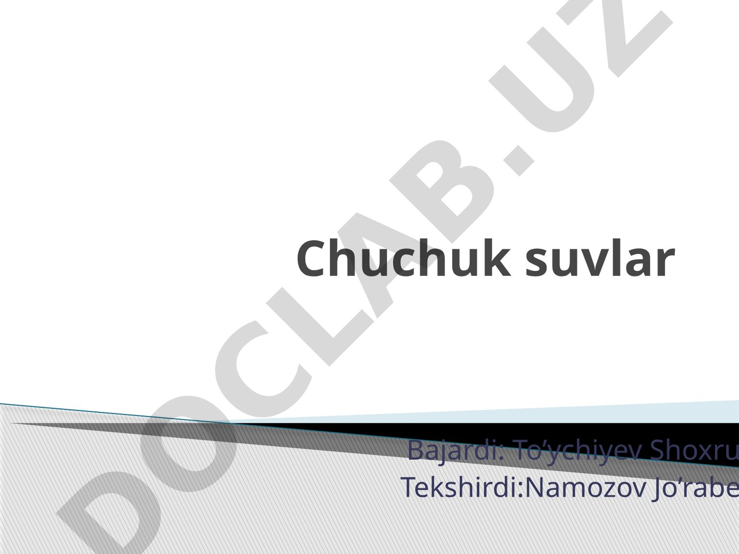 Chuchuk suvlar