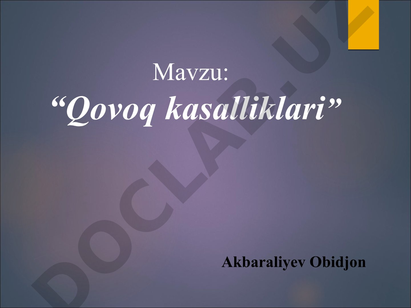 Qovoq kasalliklari
