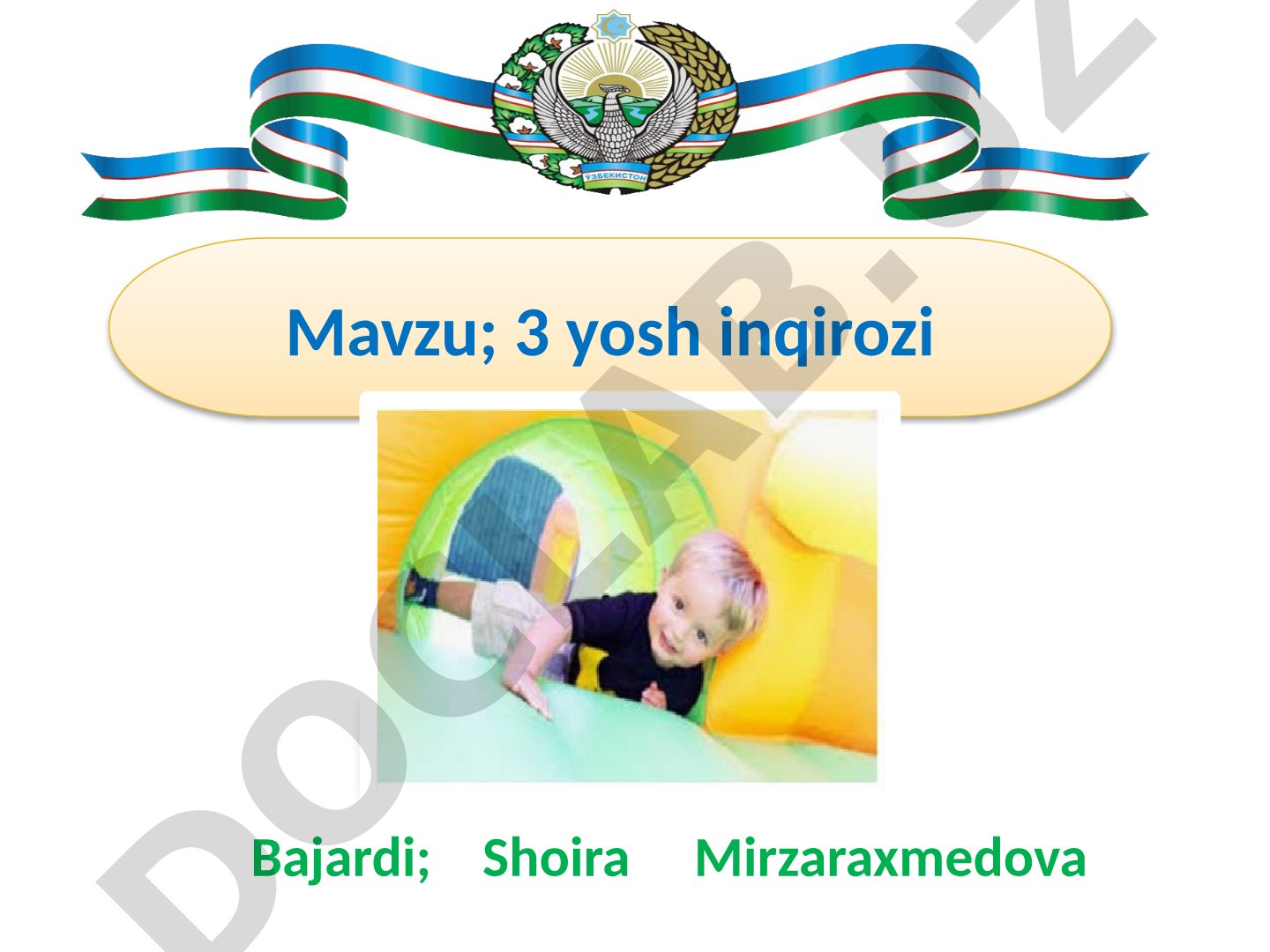 3 yosh inqirozi Sabablari va old shartlari