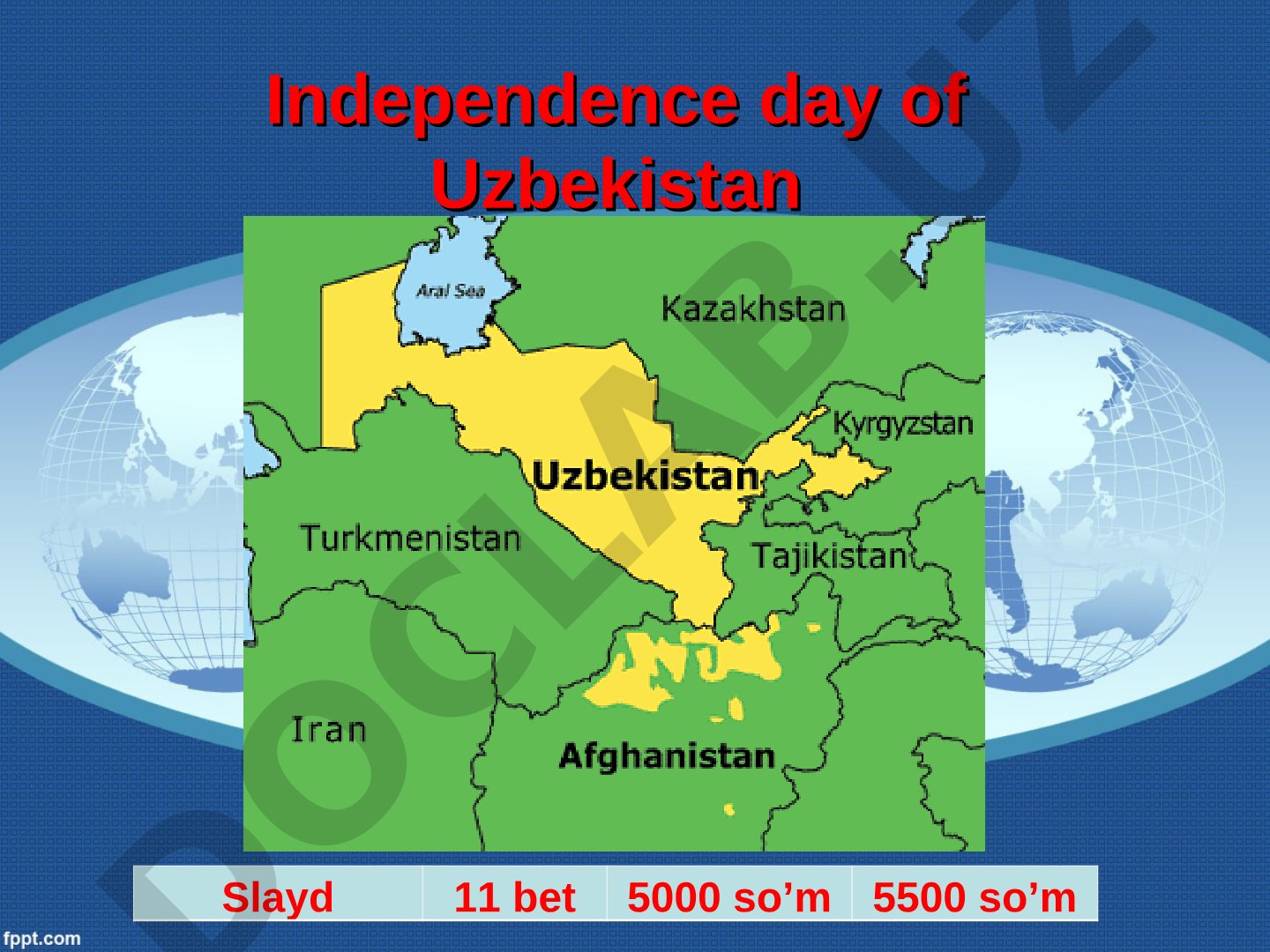 Independence day of Uzbekistan