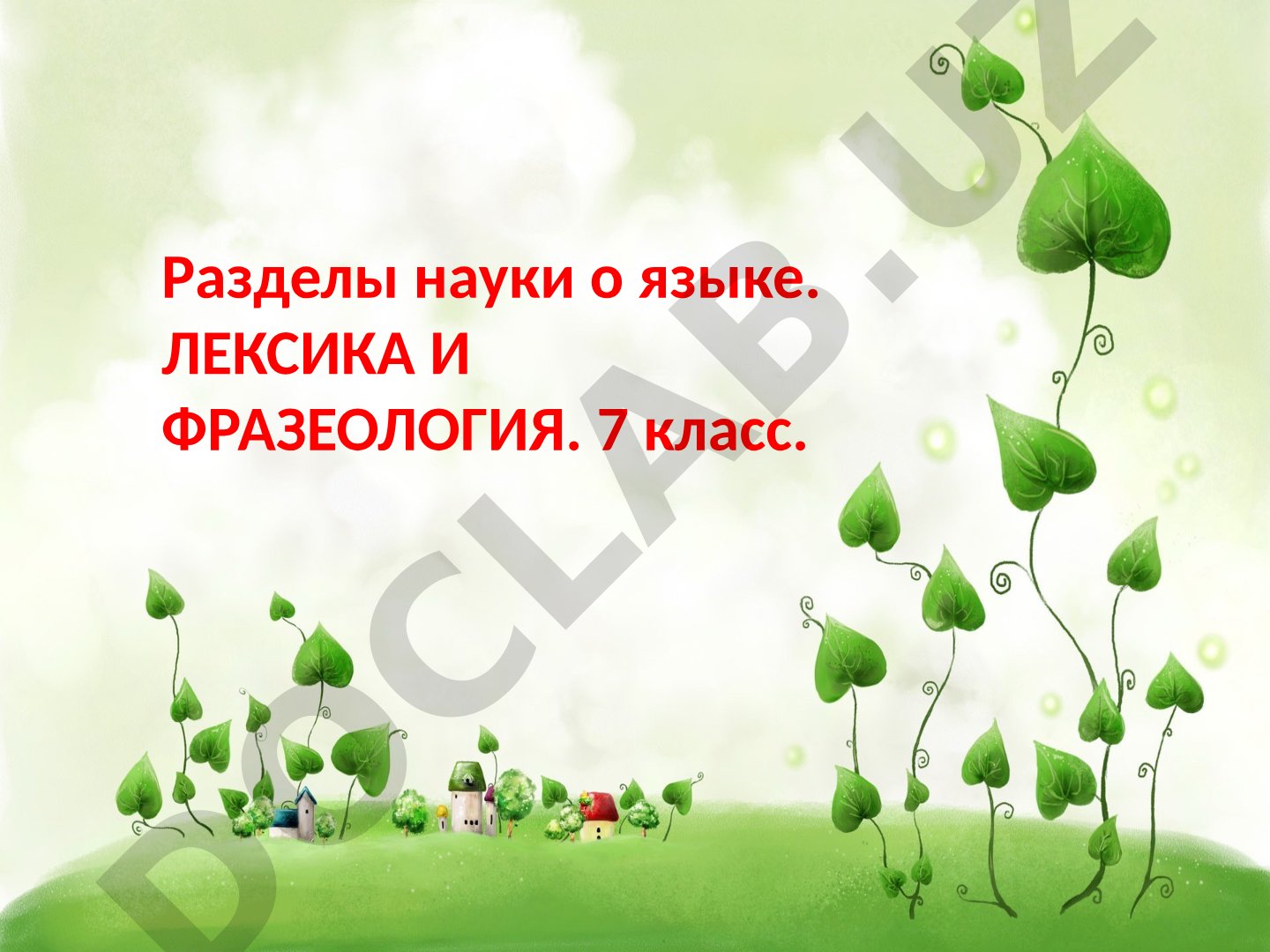Лексика и фразеология