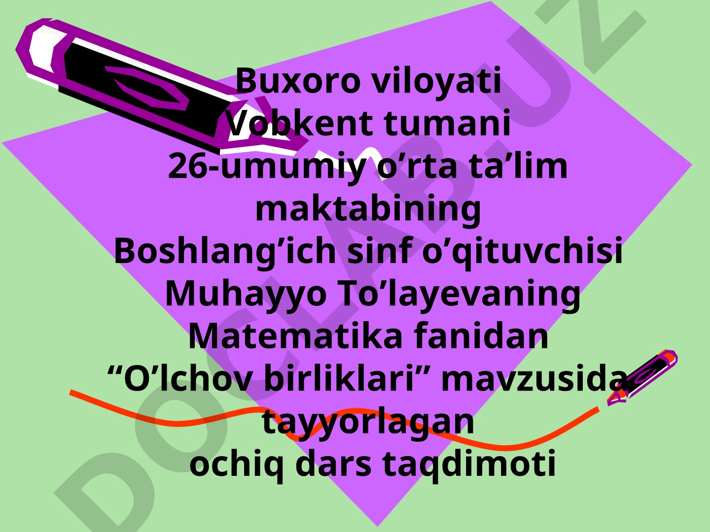 O`lchov birliklari