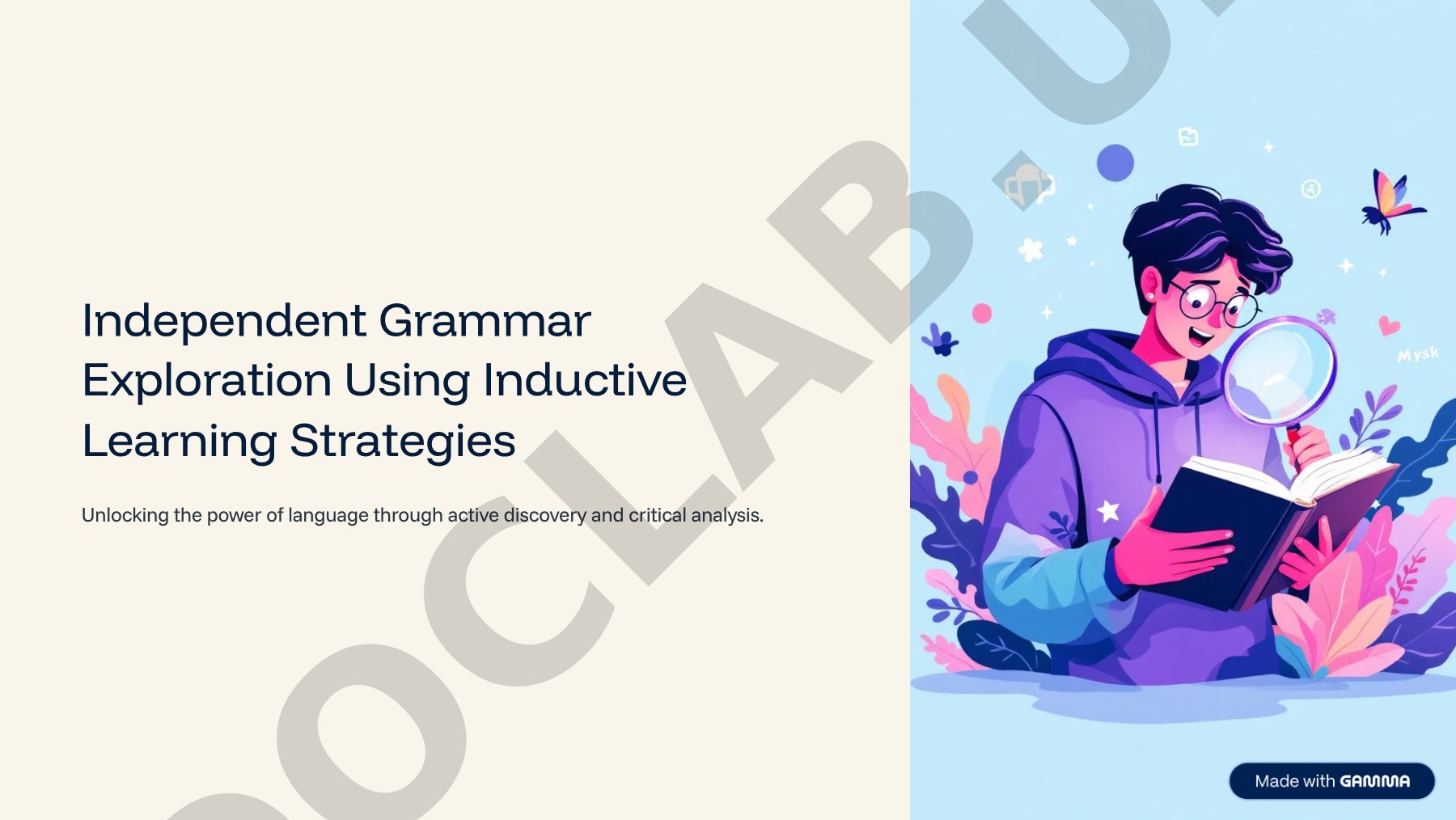 Independent Grammar Exploration Using Inductive Learning Strategies