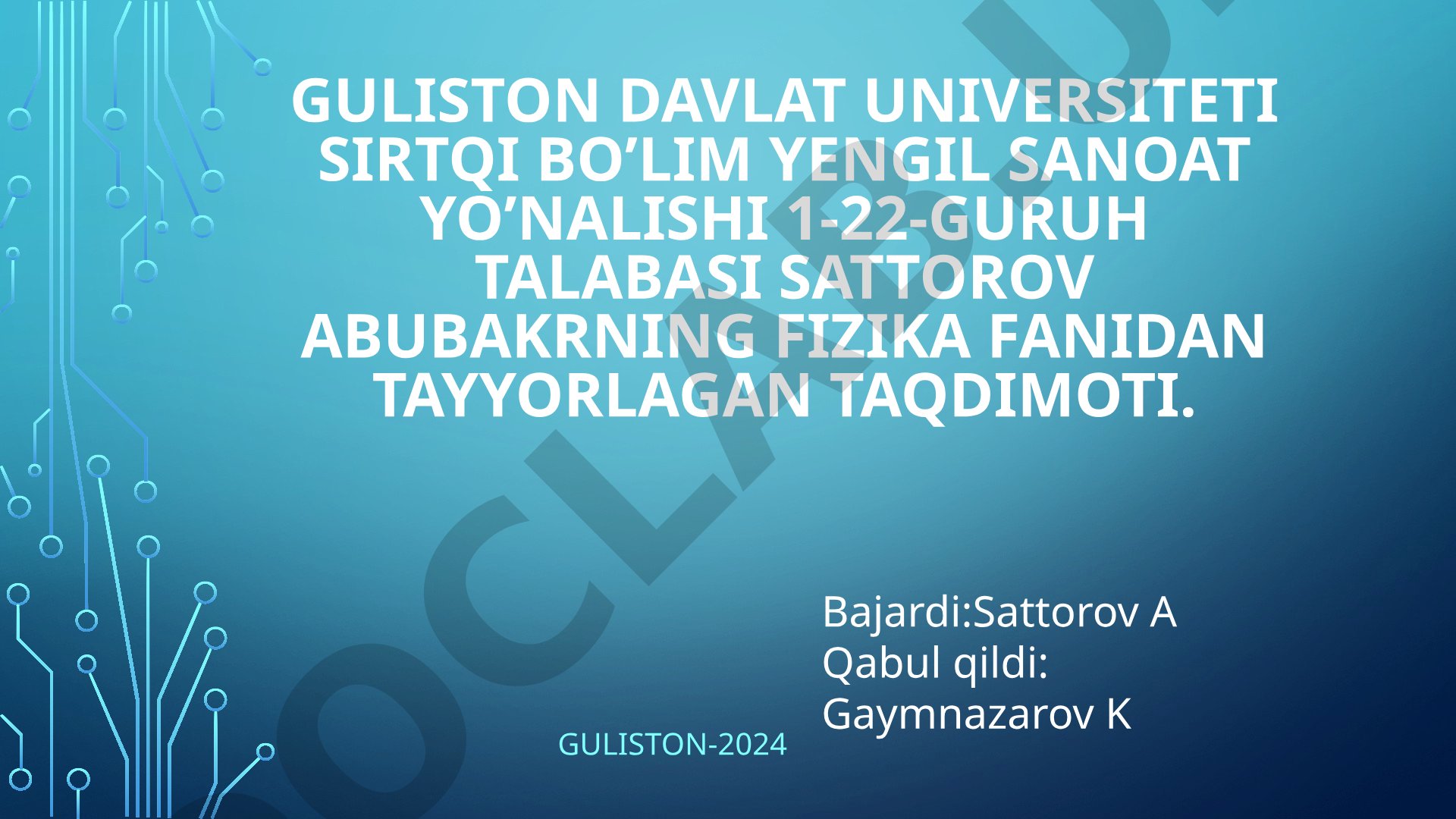 Atom yadrosining tuzilishi