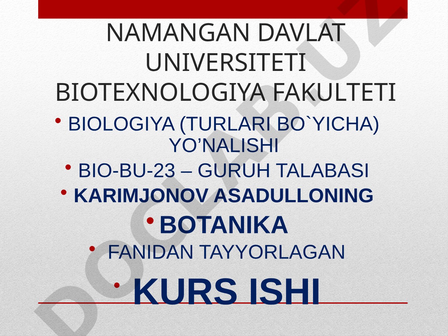 Noyob o'simliklarni himoya qilishda Qizil kitobni o'rni
