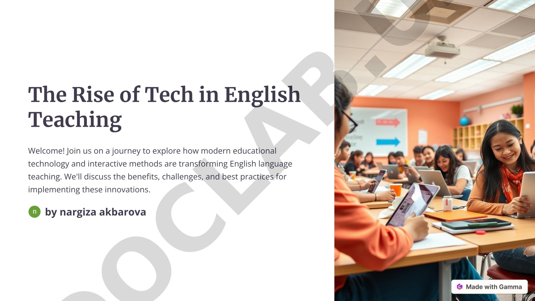The Rise of Tech in English Teaching