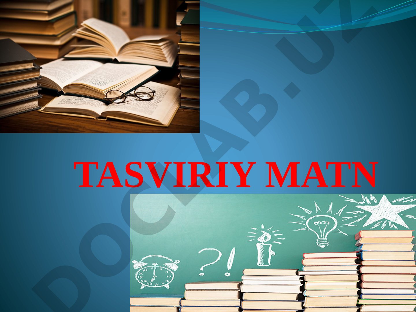 Tasviriy matn o’tilganlarni takrorlash