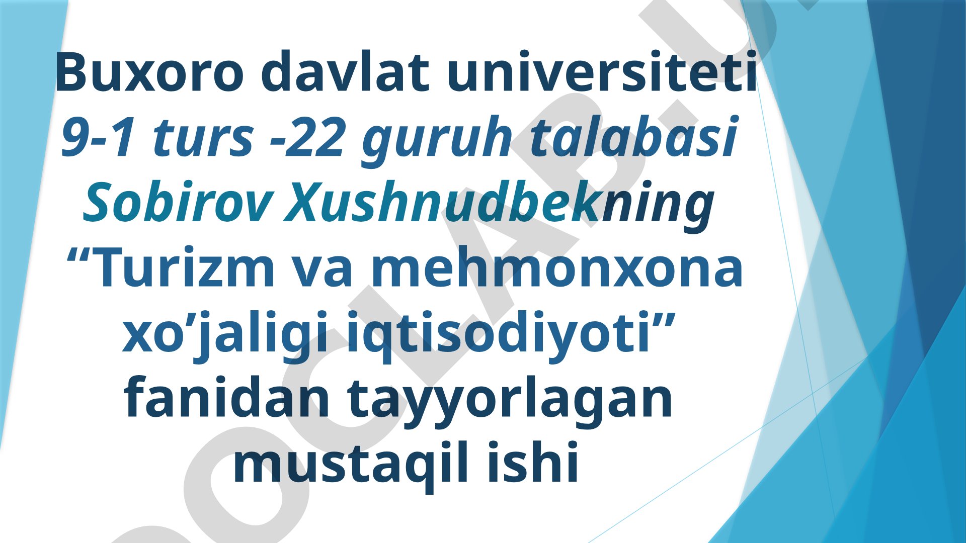 Avstraliya turizmidagi rivojlanish omillari