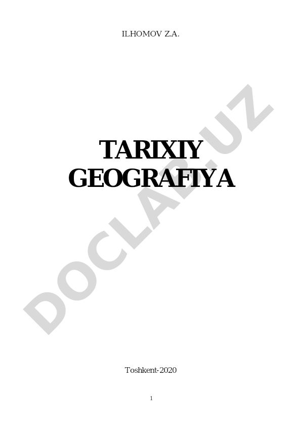 Oʻzbek xonliklari tarixiy geografiyasi