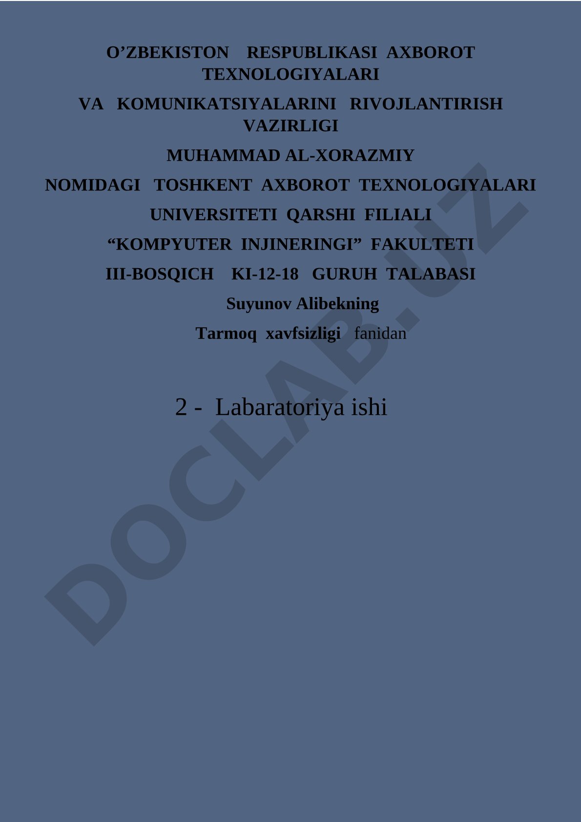 Tarmoqlarni qism tarmoqlarga ajratish