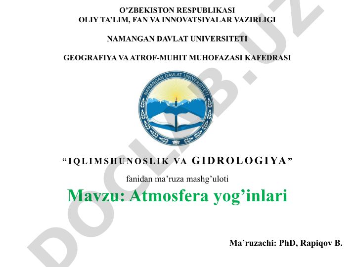 Atmosfera yog'inlari