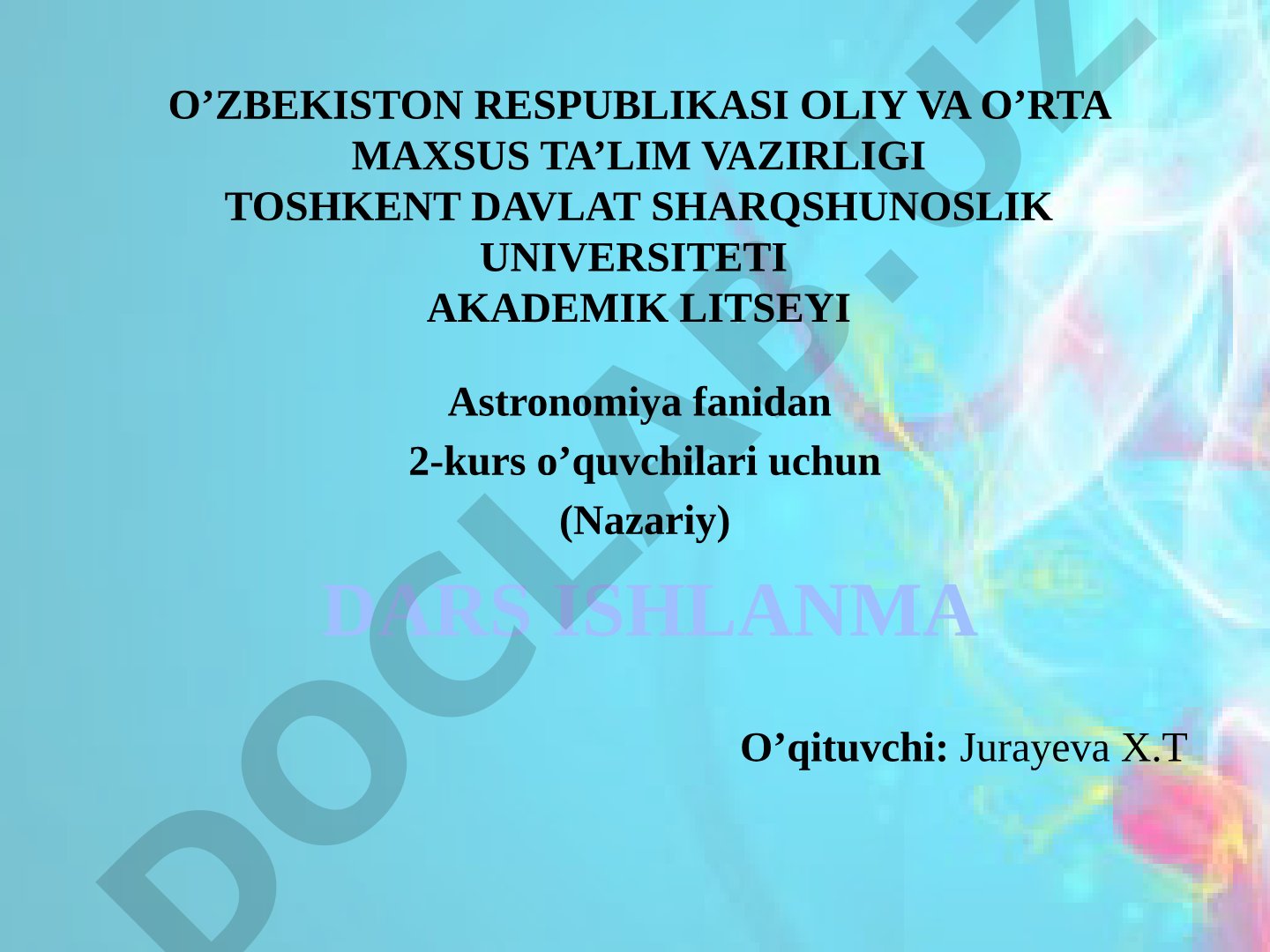 Vaqtni o'lchash asoslari. Oyning harakati, fazalari va davrlari