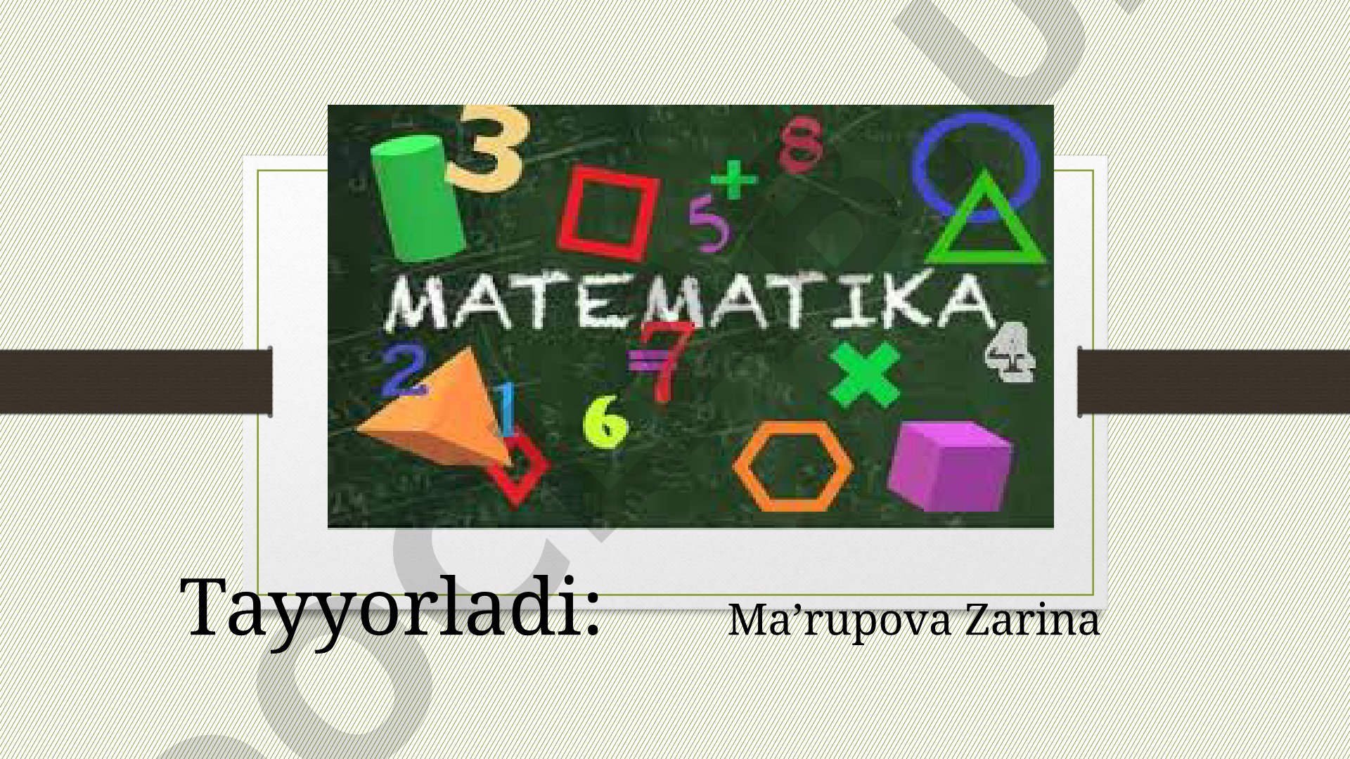 Predikatlar va ular ustida amallar