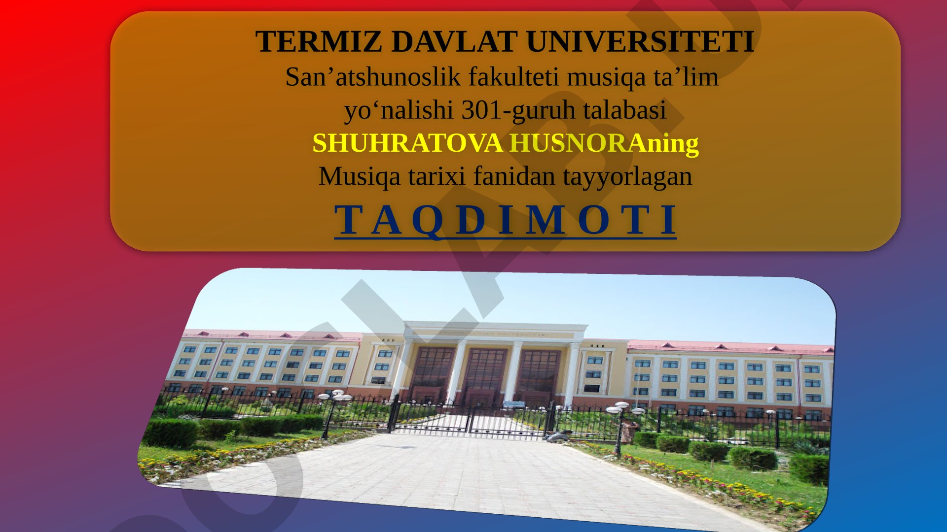 O'zbek musiqasining mahalliy uslublari, katta ashula va dostonlar haqida taqdimot