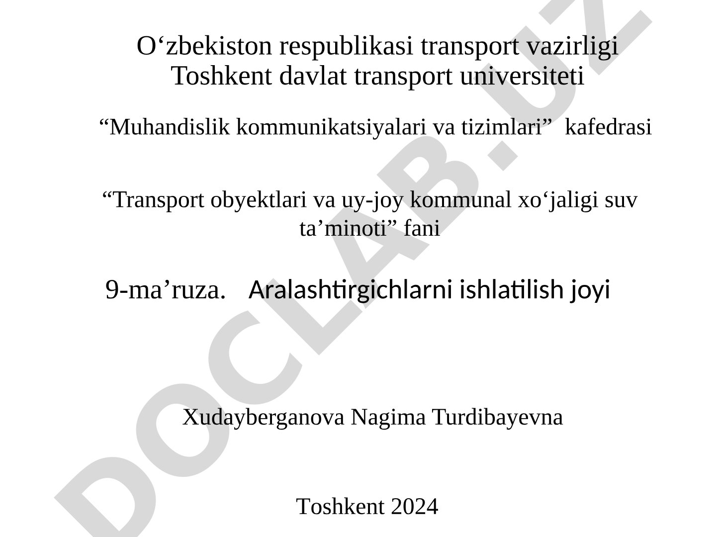 Aralashtirgichlarni ishlatilish joyi