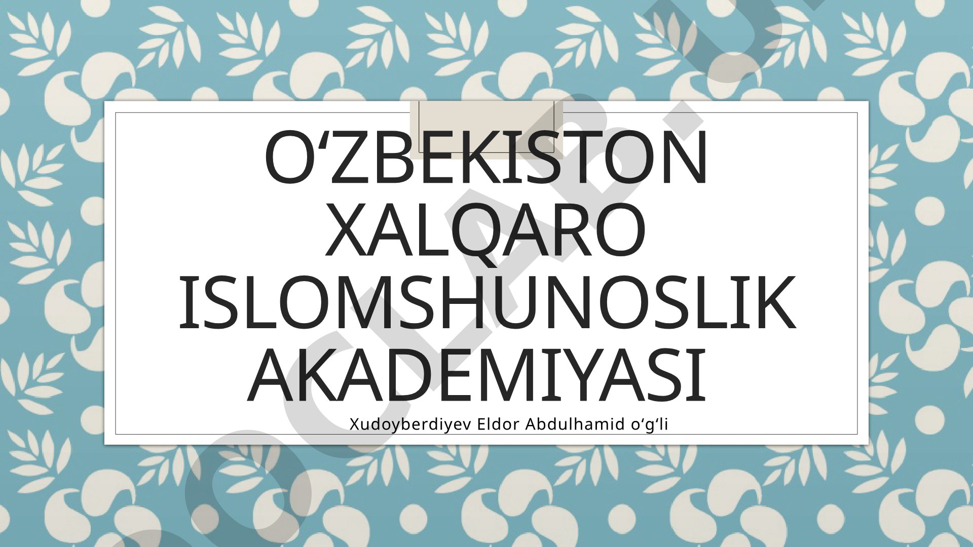 Tarbiya fanini o‘qitishning tashkiliy shakllari