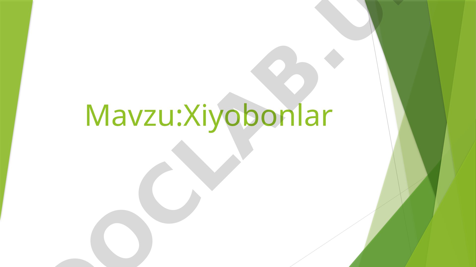 Xiyobonlar Toshkent Arhitektura Qurilish Inisituti