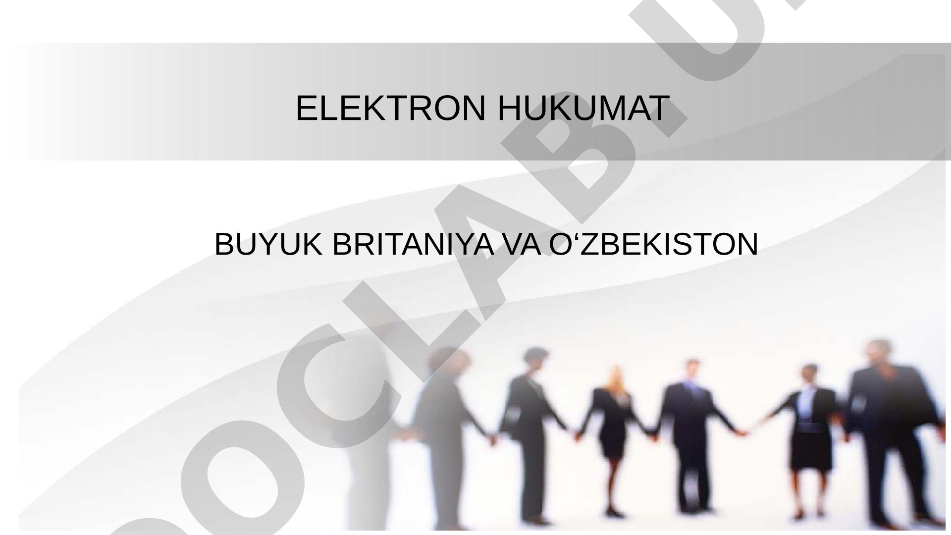 Buyuk Britaniya va O'zbekiston elektron hukumati taqqoslanishi