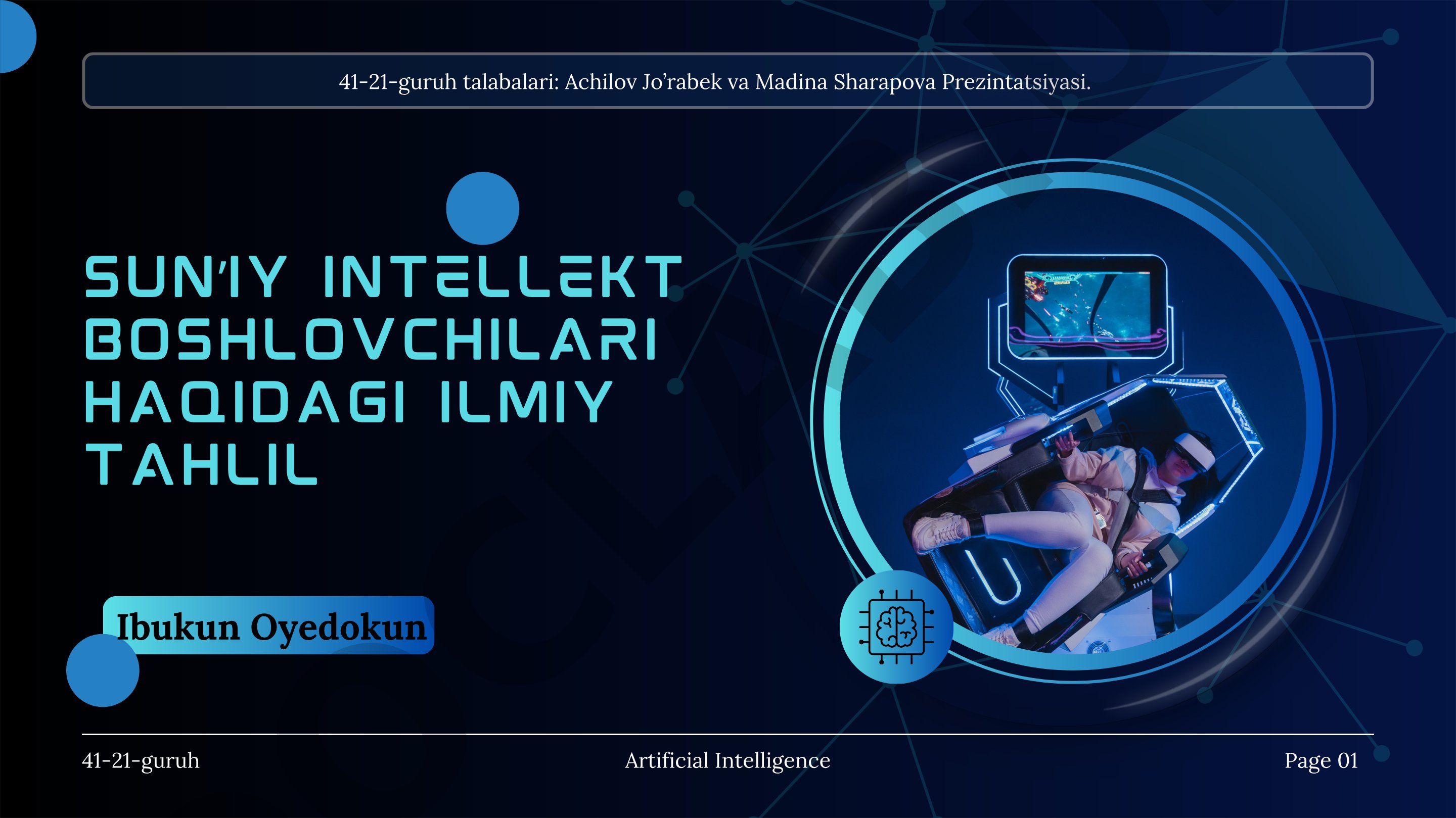 Sun'iy Intellekt boshlovchilari haqidagi ilmiy tahlil